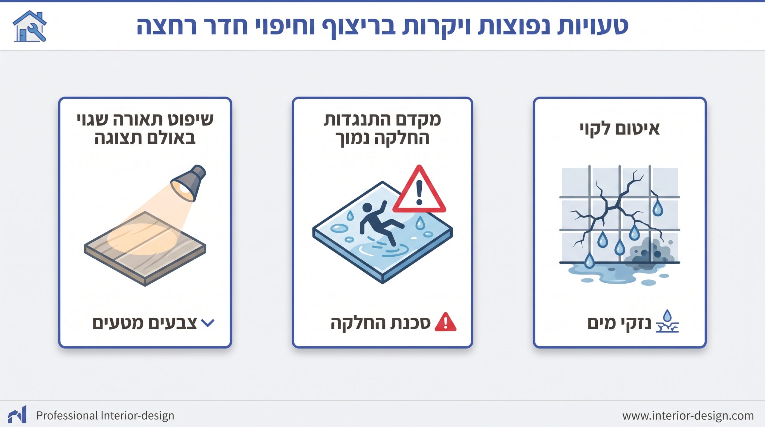 שלוש טעויות נפוצות בבחירת חיפוי וריצוף לחדר אמבטיה שעולות ביוקר